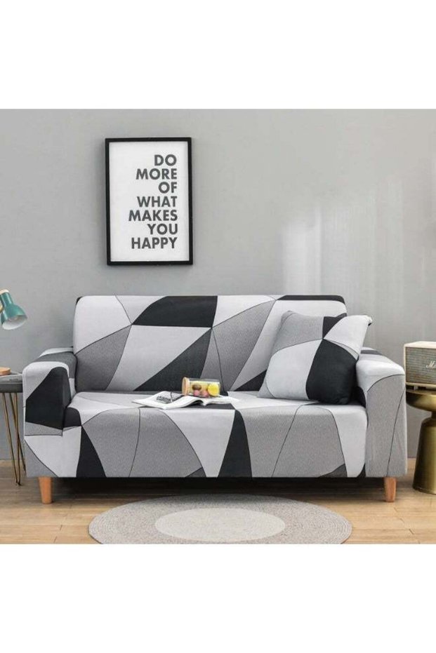 FASHION HOME Stretch Sofa Slipcovers Non-slip Armchair Couch Cover With Elastic Straps Furniture Fro