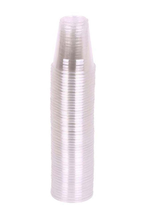 50-Piece Plastic Cup Set 6oz Clear