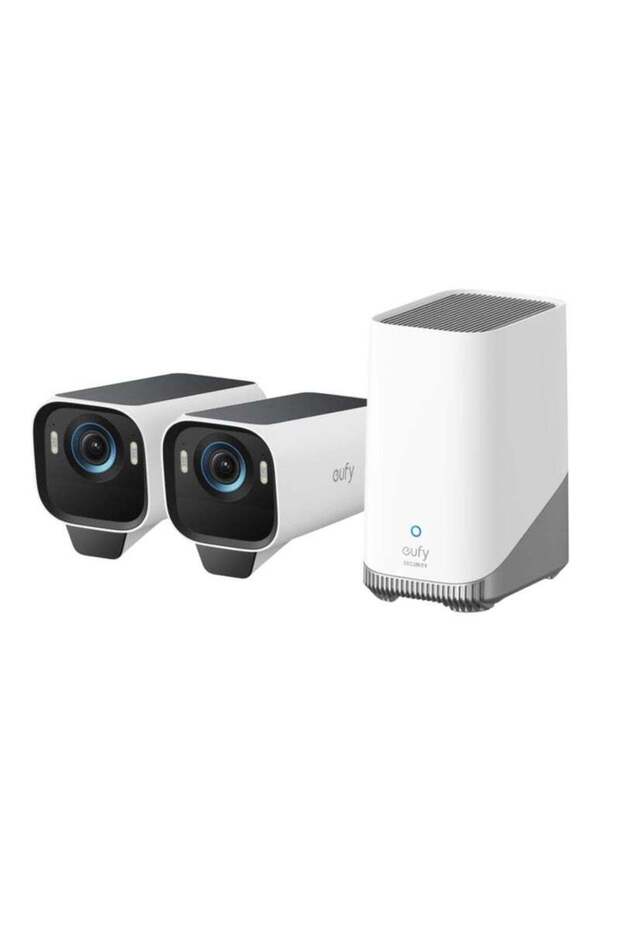 eufy Security eufyCam S3 Pro 2-Cam Kit Solar Security Camera Outdoor Wireless with Solar Panel, Colo