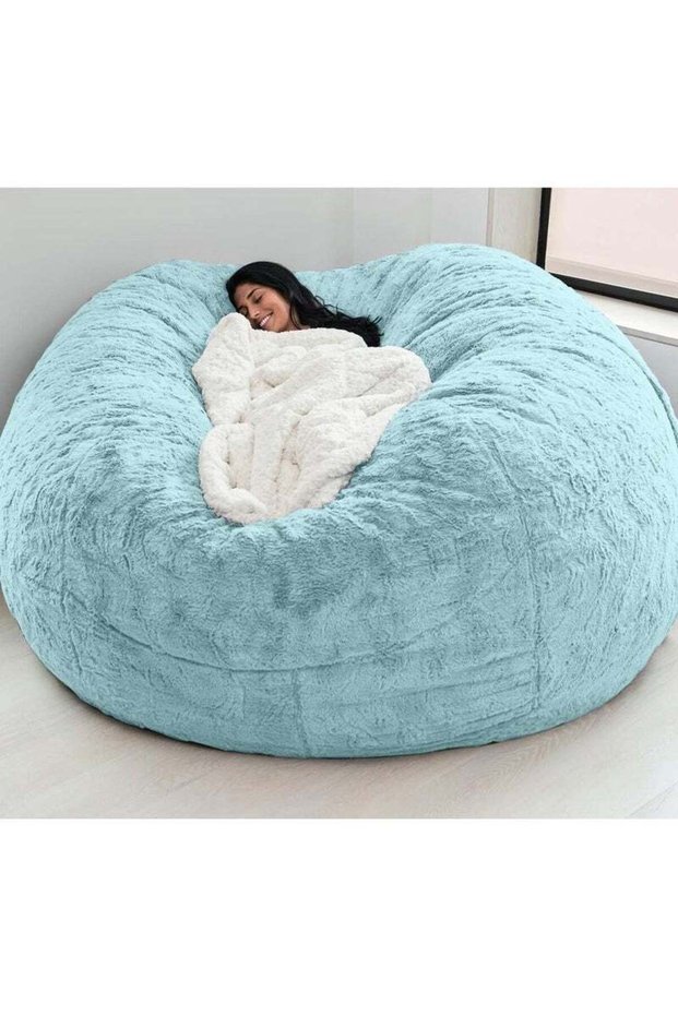 Arabest Bean Bag Chairs, Giant Bean Bag Chair for Adults, 6ft Big Bean Bag Cover Comfy Bean Bag Bed