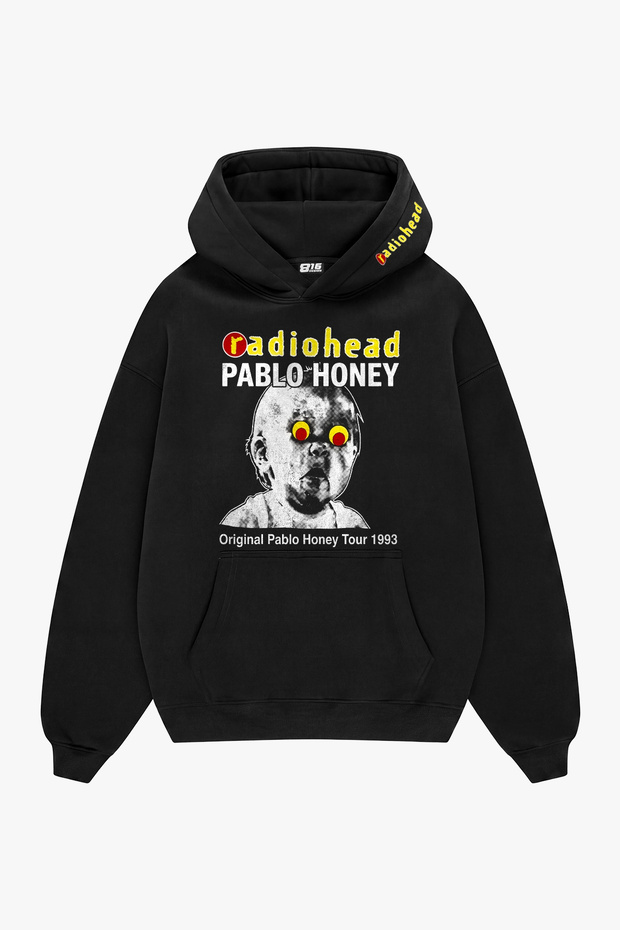 Pablo Honey Graphic Printed Black Oversize Unisex T-Shirt
