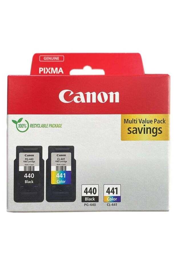 Canon PG 440 Black Ink Cartridge +CL 441 Colour Ink Cartridge Multi-Value Saving pack Black,Cyan, Ma