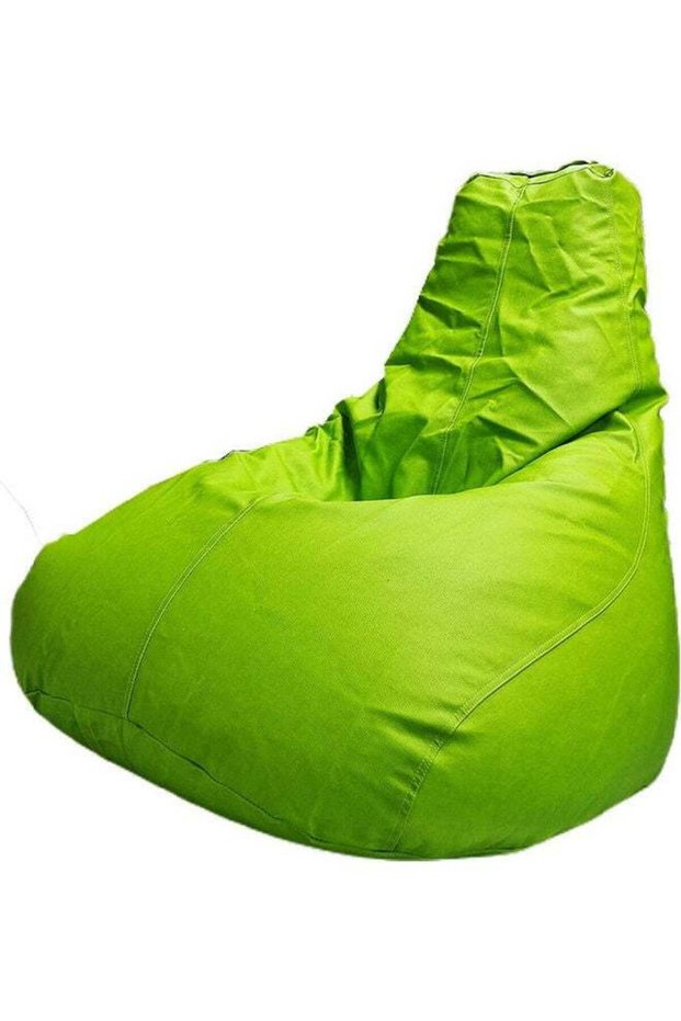 Luxe Decora PVC Tear Drop Bean Bag Light Green 110cm