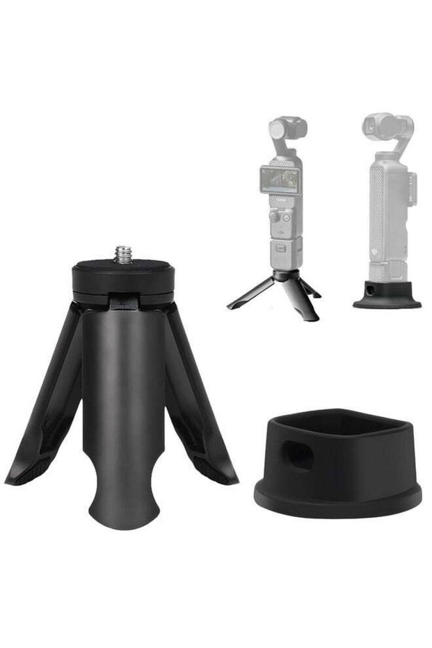 Tersely Support System for DJI Osmo Pocket 3 - Silicone Non-Slip Desktop Mount & Convertible Mini Tr