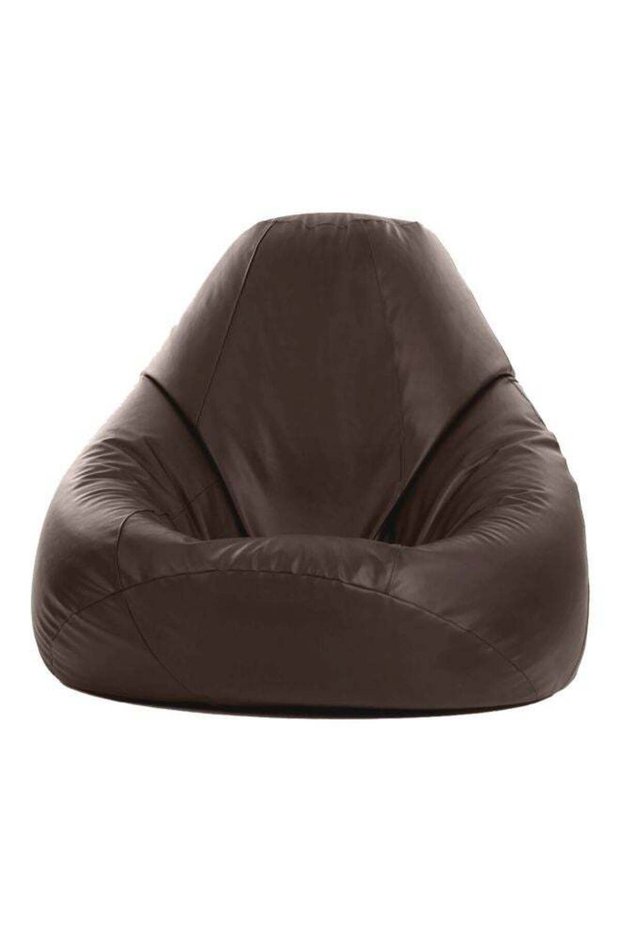 REGAL IN HOUSE Leather Bean Bag Cedar 80x50cm