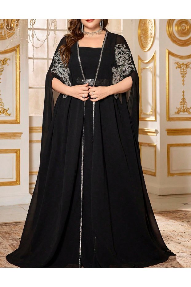 Set Rochie si Cardigan, Negru
