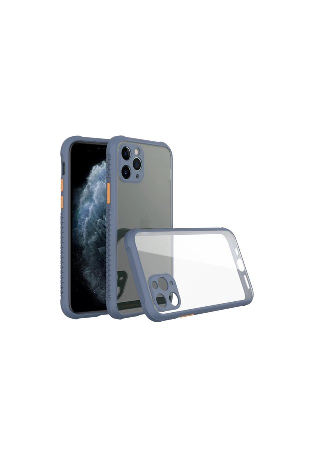 Apple iPhone 11 Pro Max Case Miami Transparent Silicone - Gray