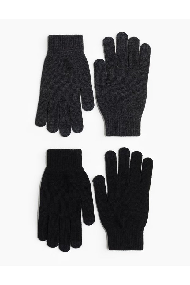 Set manusi, Negru/Gri