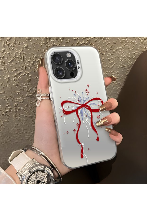 iPhone 16 Pro Max Compatible Romantic Bow and Star Case, Fashionable, Secure Protection