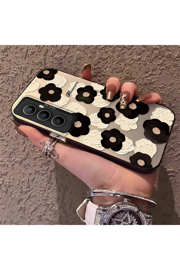 Realme C65 4g Compatible Oil Painting Style Floral Print Case, Long-Lasting, Elegant