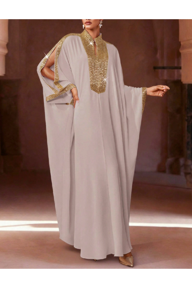 Rochie lunga, Gri