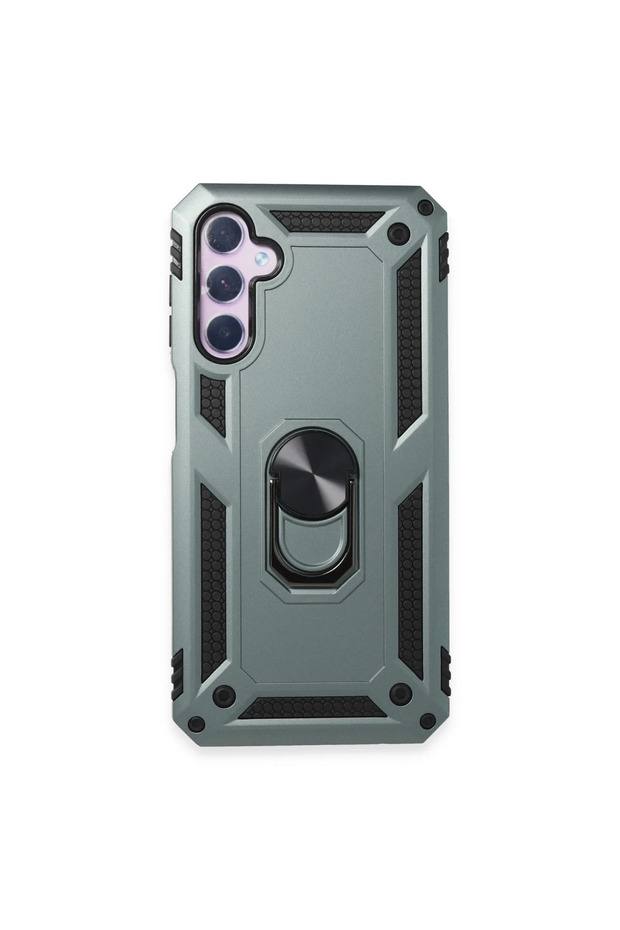 Samsung Galaxy A14 4g Case Sofia Silicone Cover with Ring - Green