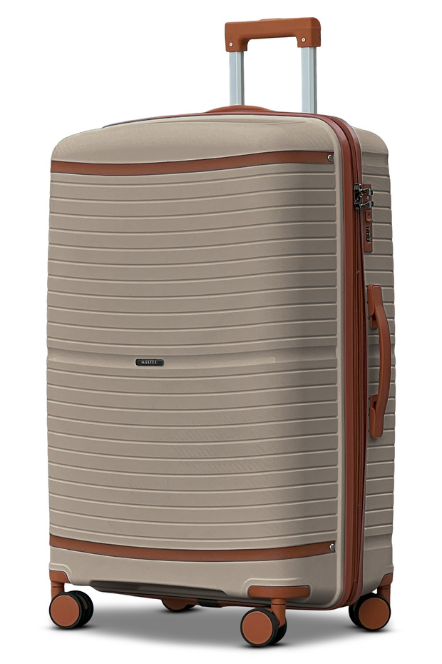 Hard Shell Unbreakable Expandable PP 28 Inch (30-35kg) Luggage, Lightweight, Secured Lock Suitcase