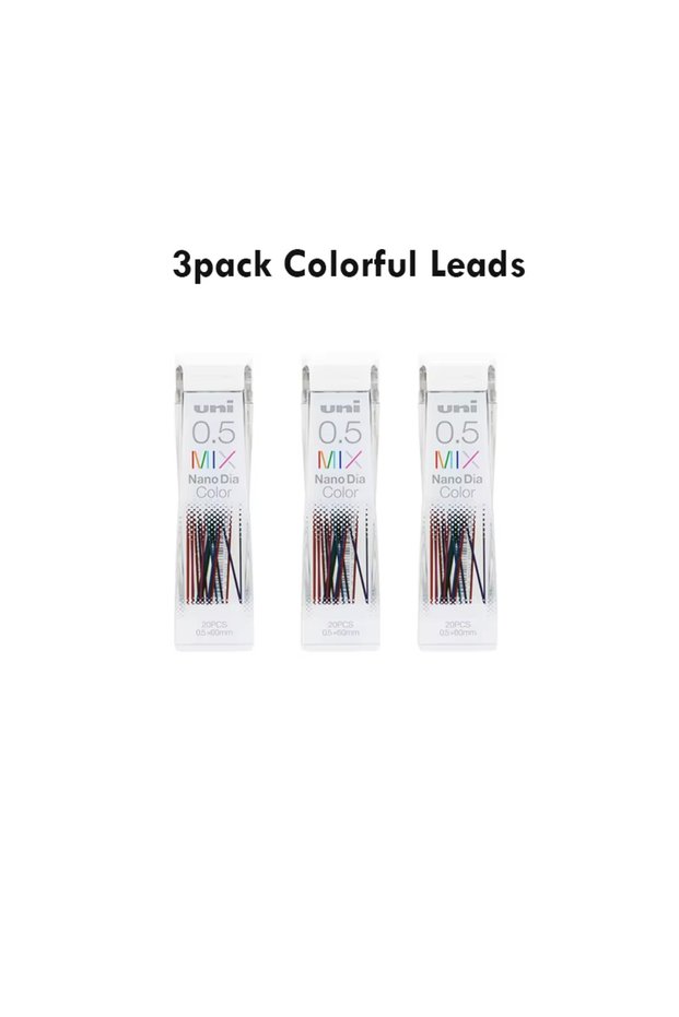 3PCX MIX UNI KURUTOGA Mechanical Pencil M5-452 Creative Writing Continuous Sketch 0.5mm Lead Automat
