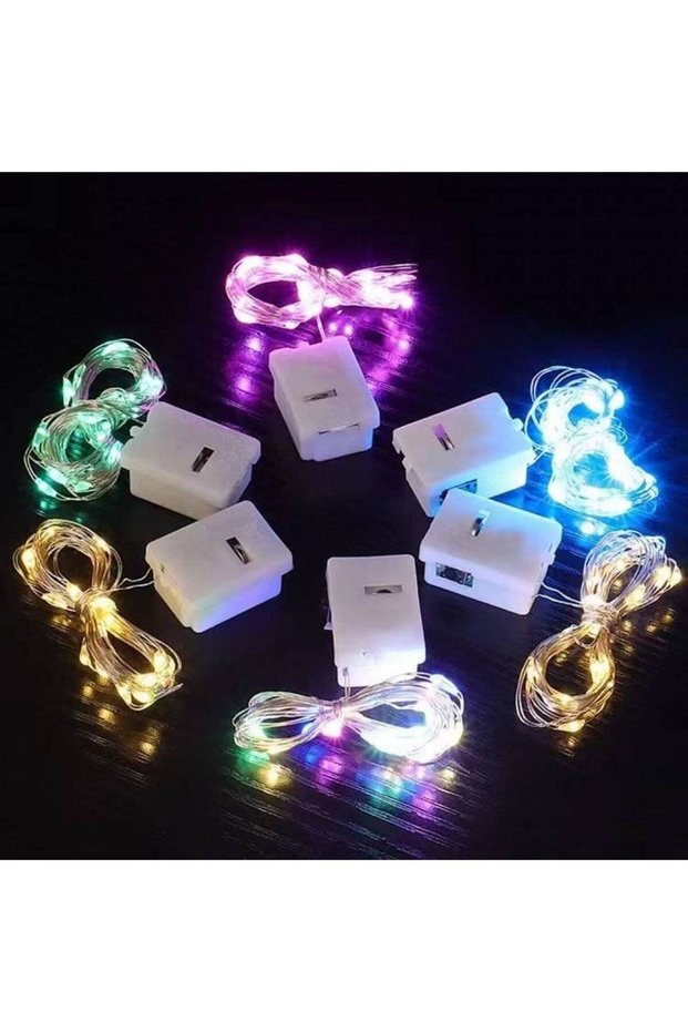 Installation with colored bulbs 2 m 10/set