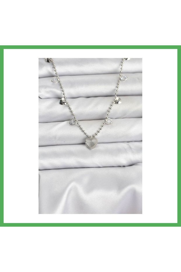 Brass Silver Color Model Women's Necklace Bezoss