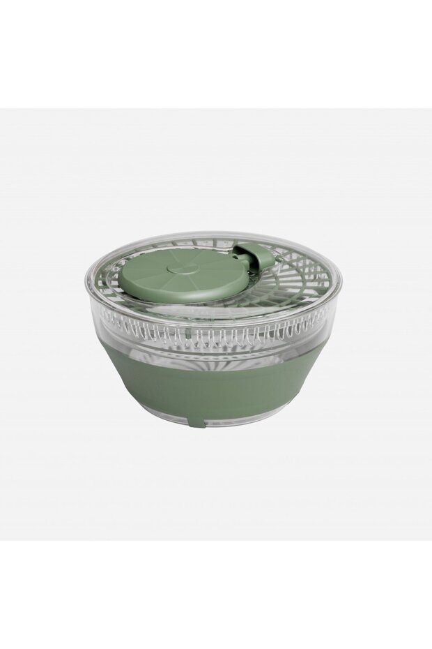 Foldable Salad Dehydrator Bpa-Free Folding Salad Vegetable Dehydrator Non-Slip Dehydrator Green
