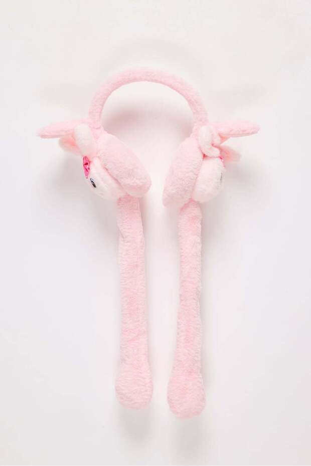 Plush Ear Shield Headphones with Girl Figure