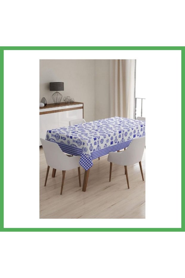 Tablecloth, Digital Printed Single Tablecloth, Patterned Stain-Resistant Single Tablecloth Bezoss