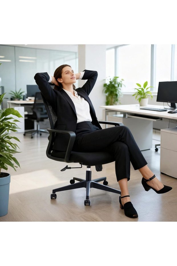 VOFFOV Office Chair,Ergonomic Office Desk Chair,Study Chair