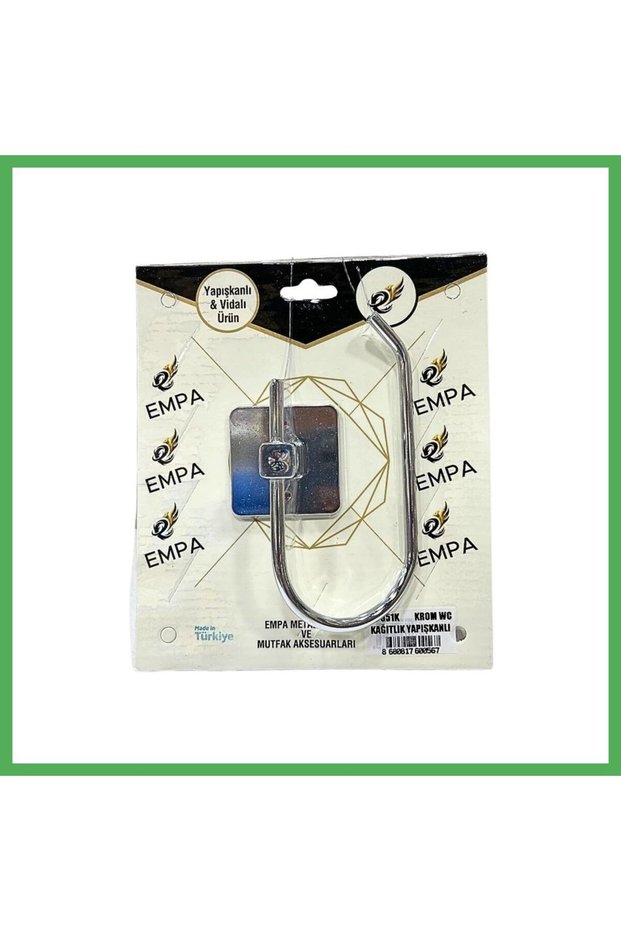 Chrome Open Toilet Paper Holder Adhesive Bezoss