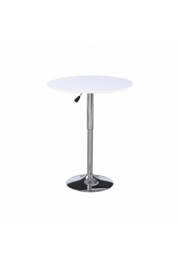 طاولة كافيه خشب بستم 70*70 3365 WHITE/SILVER