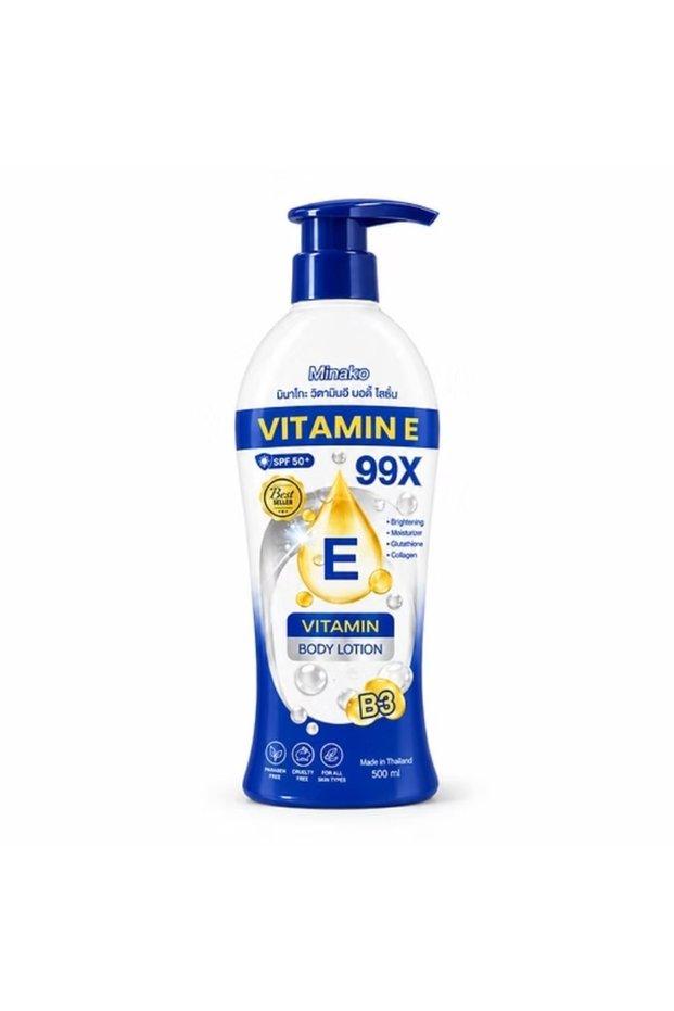 Vitamin E 99X Niacinamide Body Lotion SPF 50+ 500ml with Glutathione & Collagen for Hydration and Brightening