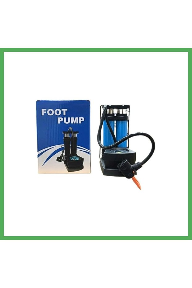 2-Piece Foot Pump with Pressure Gauge Bezoss