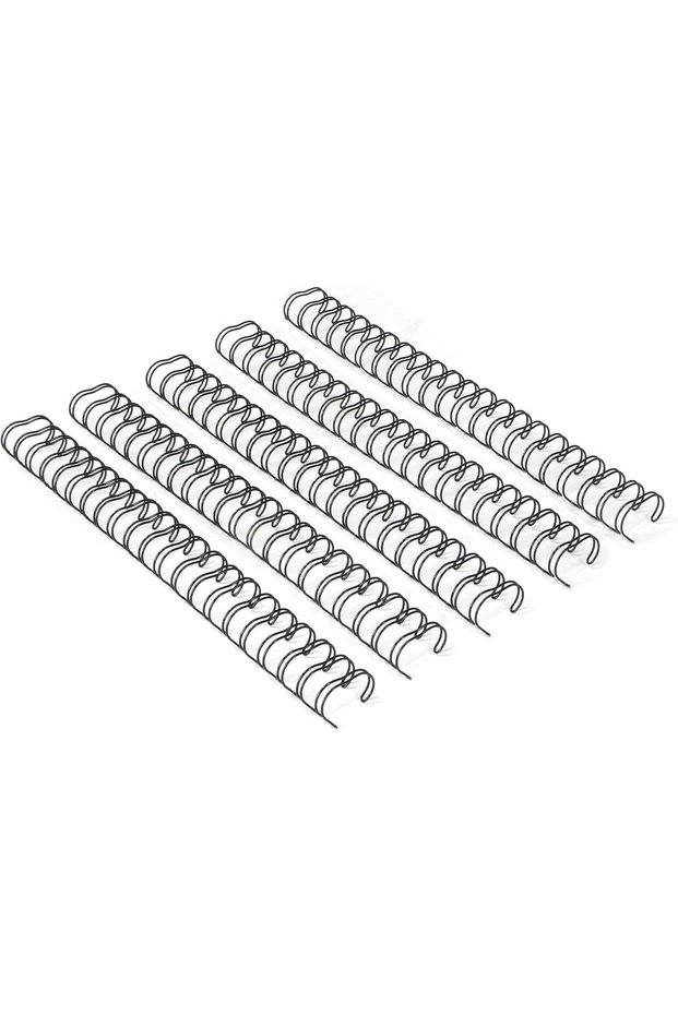 Double Loop Wire Binding Spines, 2:1 Pitch, 23-Loop, 9.5mm, Black