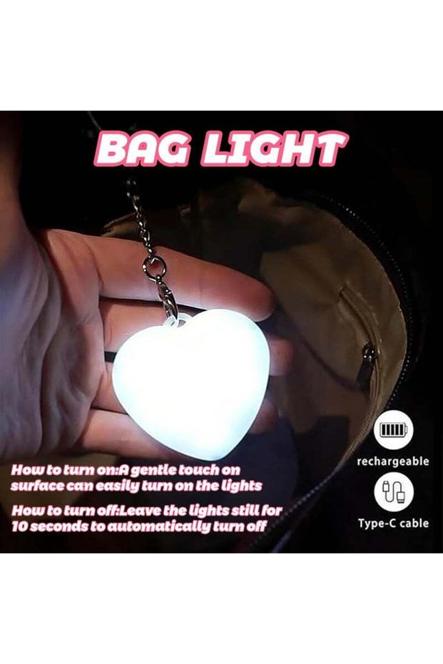 Rechargeable LED Heart-Shaped Night Lights with Touch Control