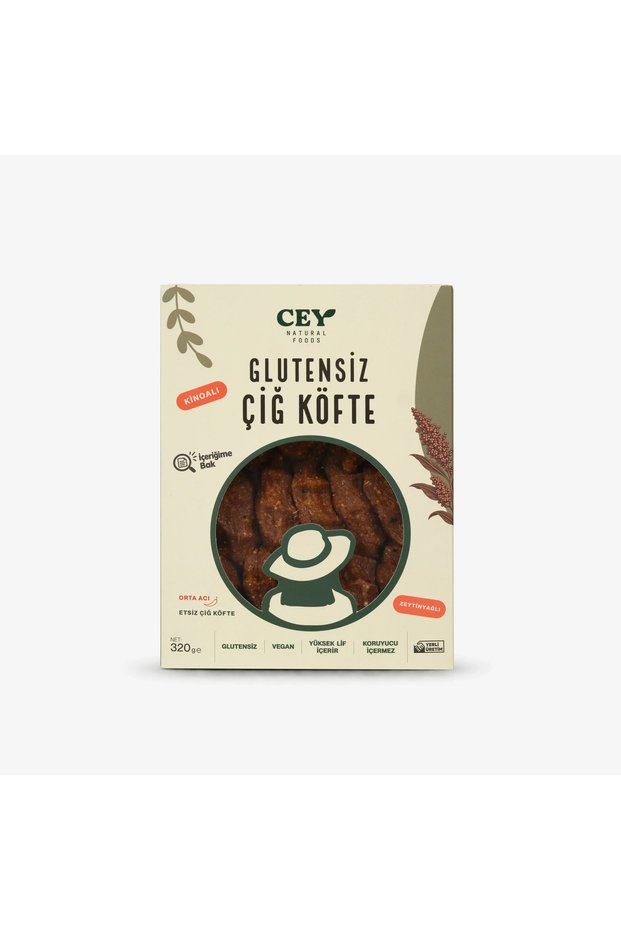 Cey Natural Foods Glutensiz Kinoalı Çiğ Köfte – Zeytinyağlı, Orta Acı ...