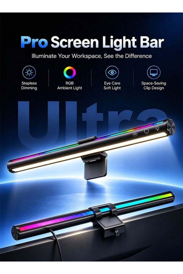 AOR Esports Game light, straight strip light with RGB computer monitor light strip, 14.17-inch