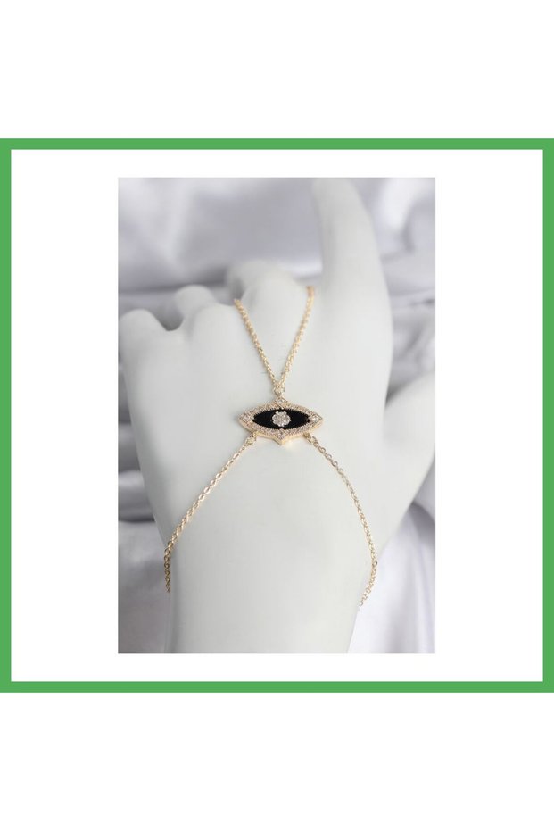 Brass Eye Model Gold Color Zircon Stone Women's Shahmeran Bezoss