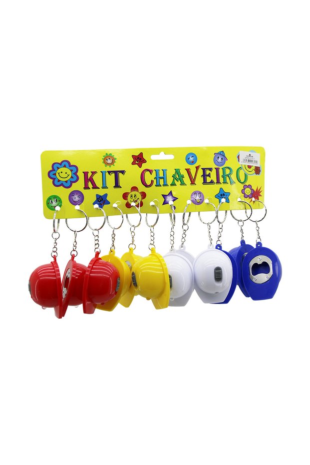 2132-1 Hat Figured Lighted Keychain with Opener, Pack of 12