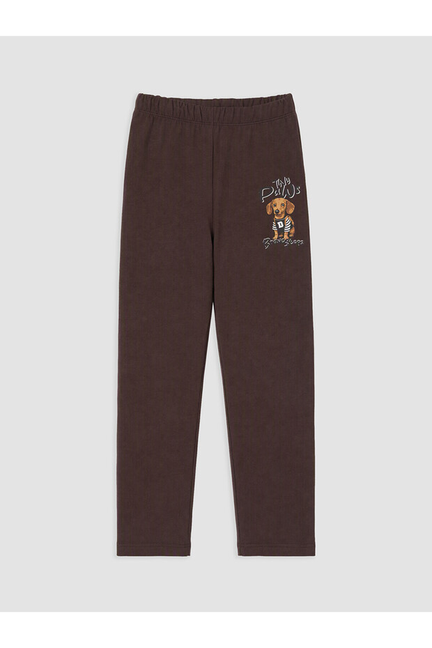 Özmarka New Season Brown Printed Boys' Pajama Bottoms