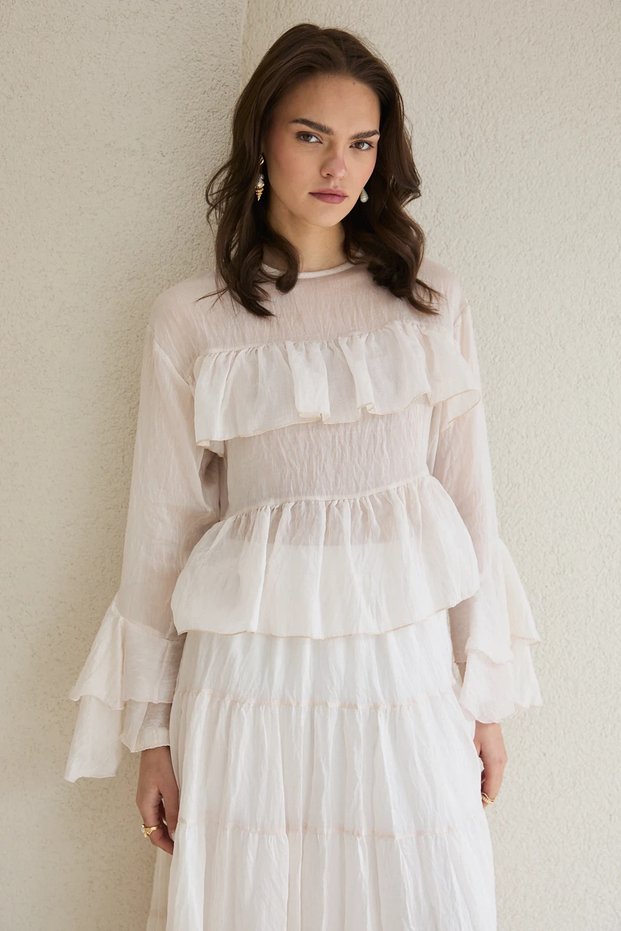Ruffled Tulle Tunic 32-2800