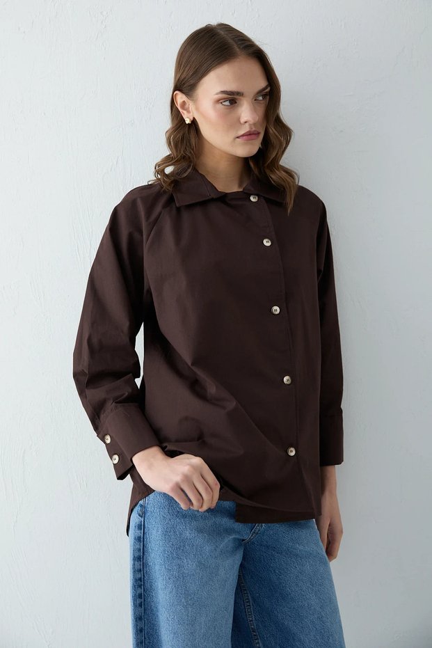Buttoned Poplin Shirt 32-2703