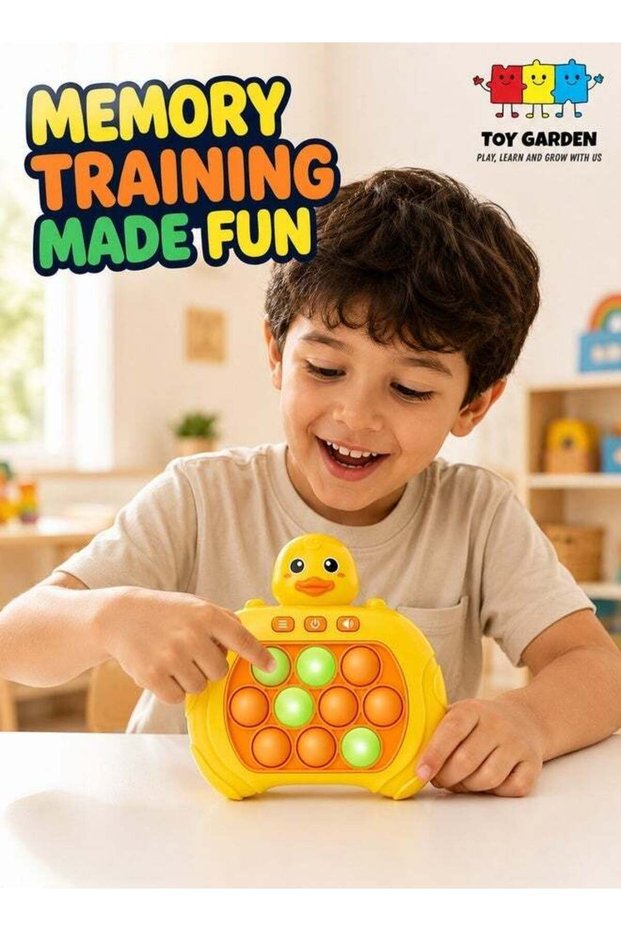 Quick Push Electronic Pop Light Up Puzzle Game for Kids - Decompression Sensory Pop
