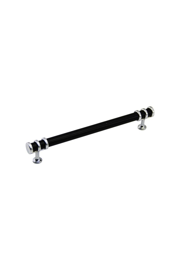 956 Model Ringed Pipe Drawer Handle 16 cm Ring Chrome Handle Black Pack of 10