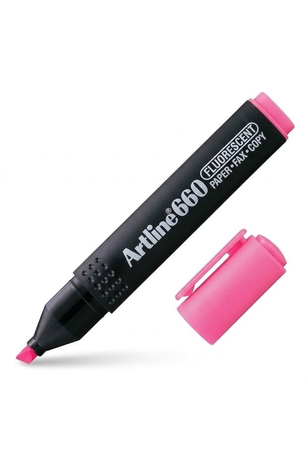 660 Highlighter Pen Cut Tip 1-4 mm Neon Pink
