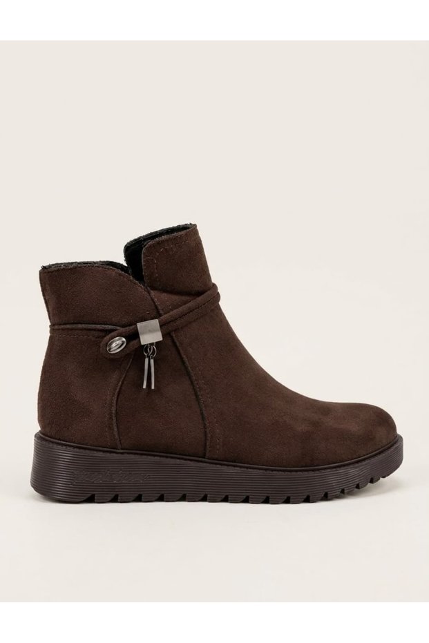 Mi̇lana Women's Casual Boots with Buckle Detail