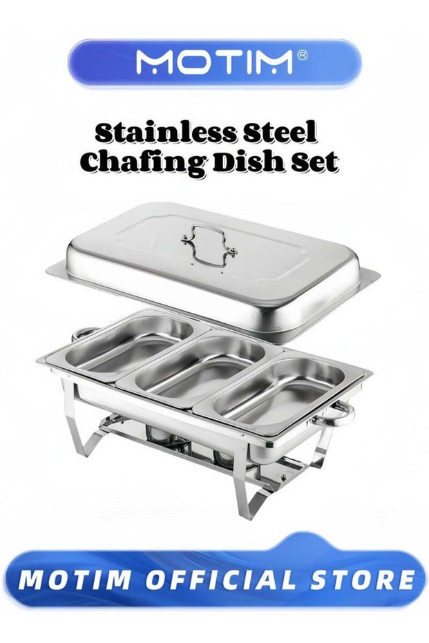 Motim Commercial Stainless Steel Chafing Dish Set for Dinner & Restaurants & Banquets & Wedding