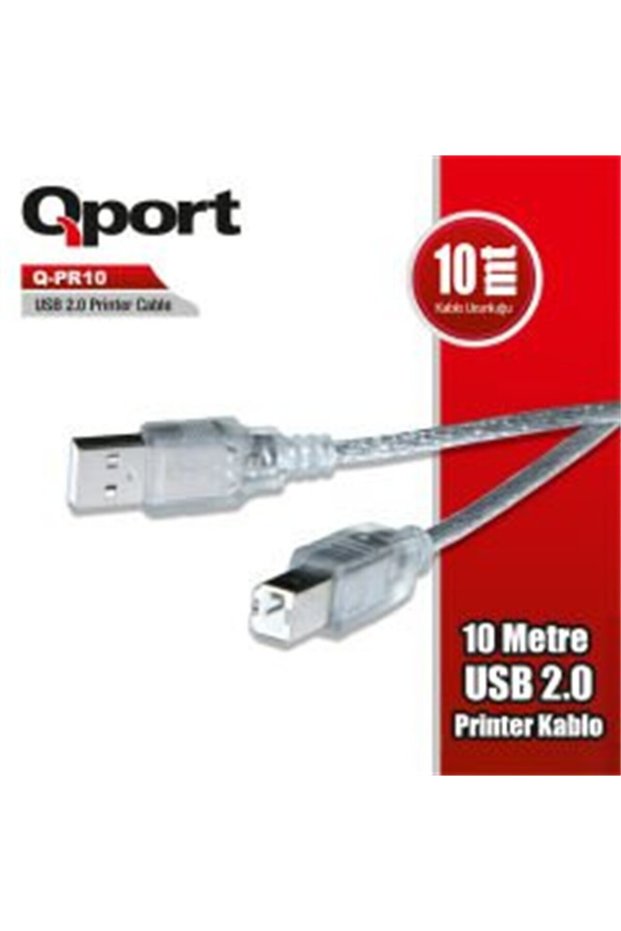 كابل طابعة Q-PR10 USB 2.0 بطول 10 أمتار، موديل BX.