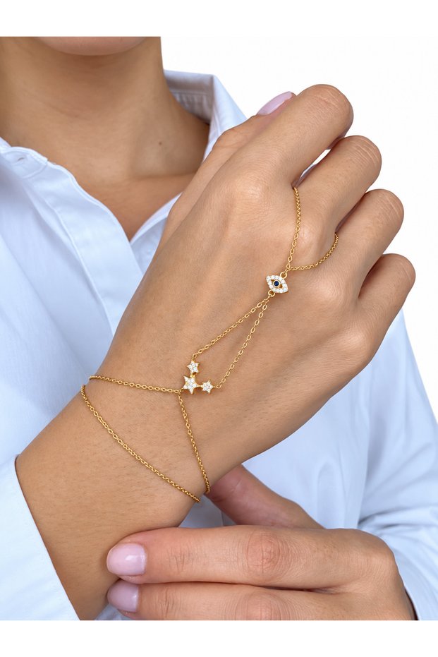 Modern Design Stylish Shahmeran with Sequential Pole Star and Eye Symbol