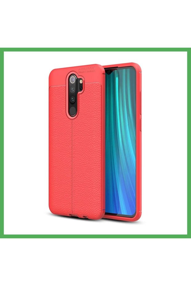 غطاء متوافق مع هاتف Redmi Note 8 Pro مع خاصية التركيز التلقائي - أحمر BEZOSS