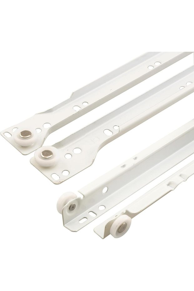 مجموعة مسارات الأدراج R 7211 – استبدل أجزاء مسار الأدراج – تصميم بإغلاق ذاتي – يناسب معظم الأنواع السفلية/الجانبية