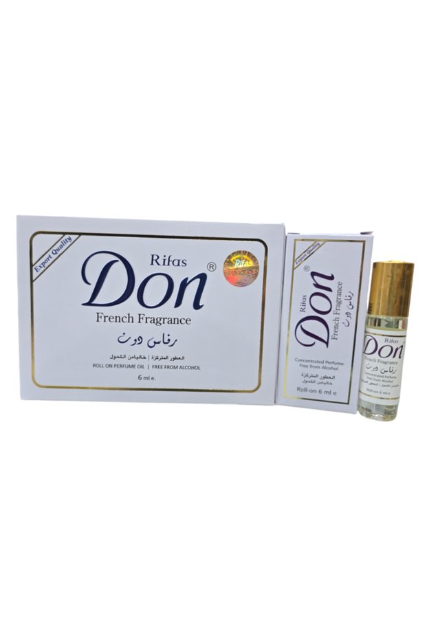 عطر رفاس دون خالي من الكحول - 6مل * 12 حبه