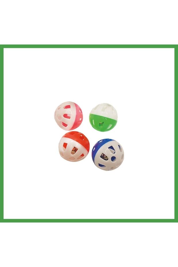 Rattling Cat Play Ball Set of 4 1 Piece Soi