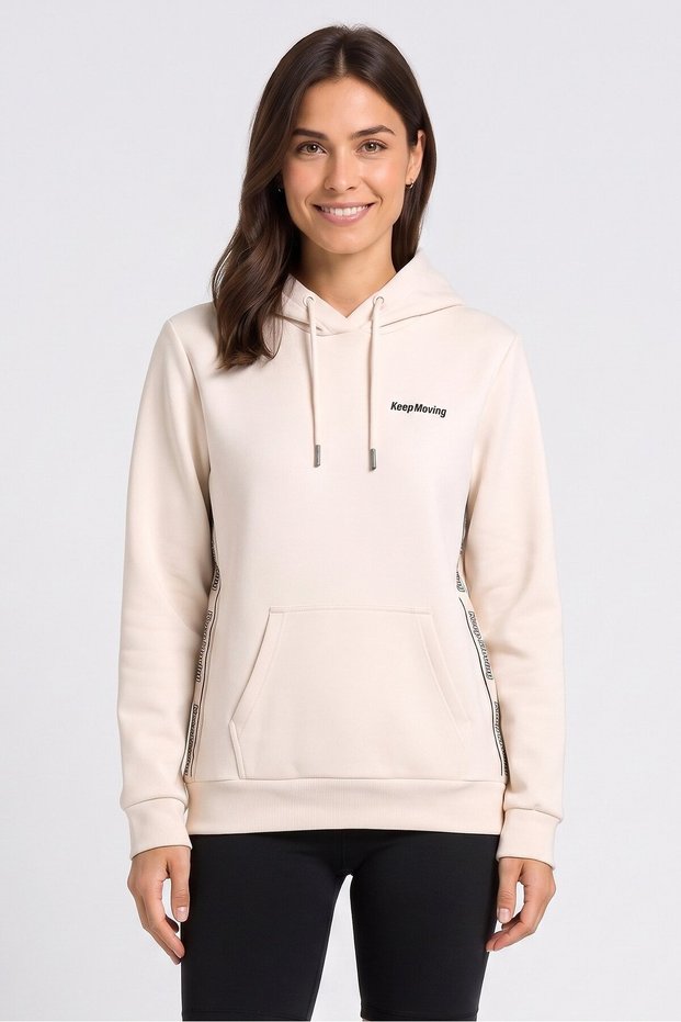 Women Sportswear Fit Outdoor Hoodie, Off White