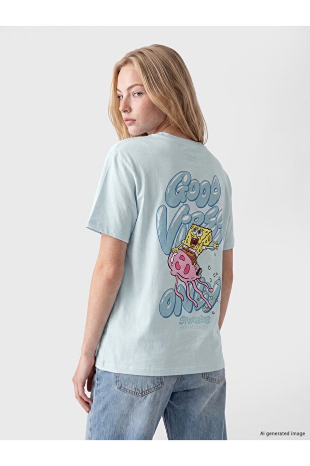 Women's T-shirt with SpongeBob Print from Freezen Store
